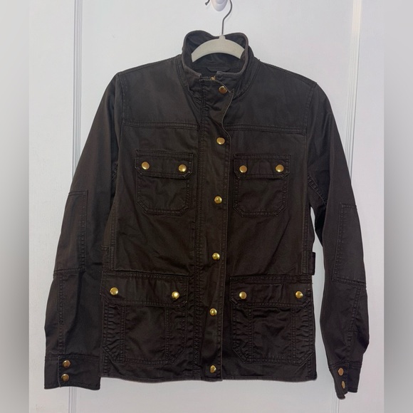 J. Crew Resin-Coated Twill Field Jacket - Picture 2 of 9